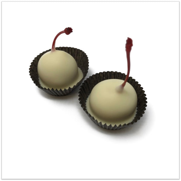 Two White Chocolate Covered Cherries