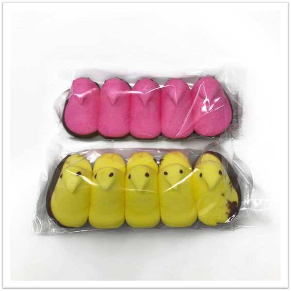 Chocolate Dipped Row of Peeps